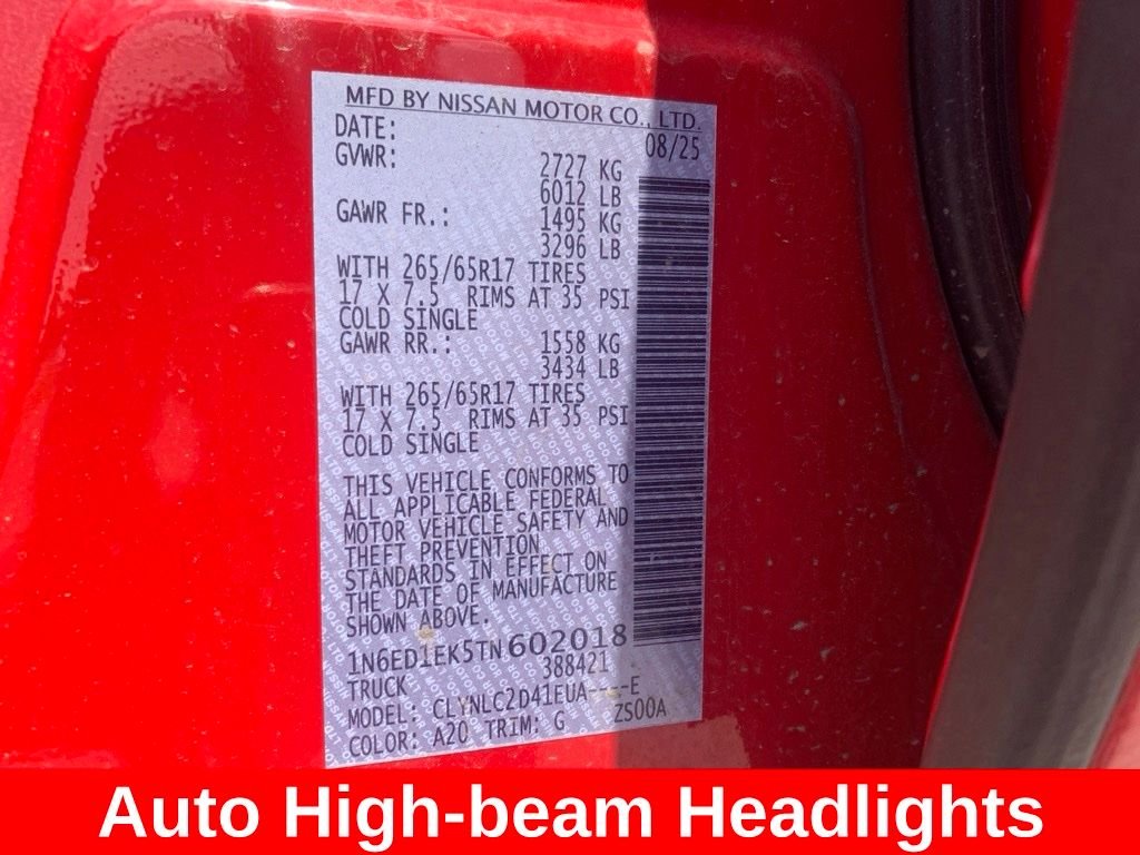 Used 2026 Red Nissan SV image 16