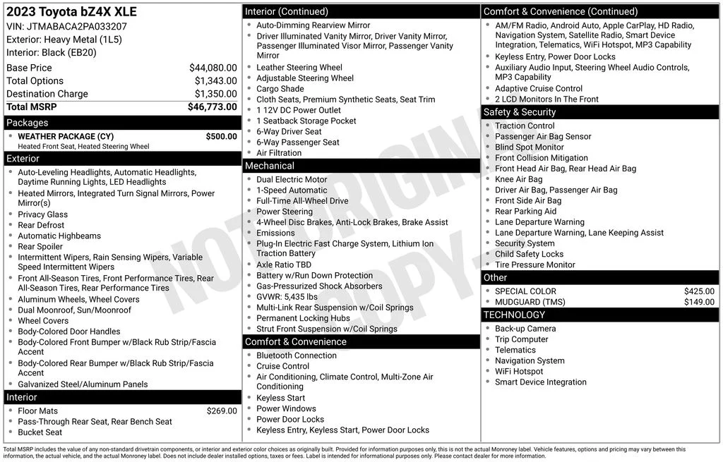 Used 2023 Gray Toyota XLE image 16