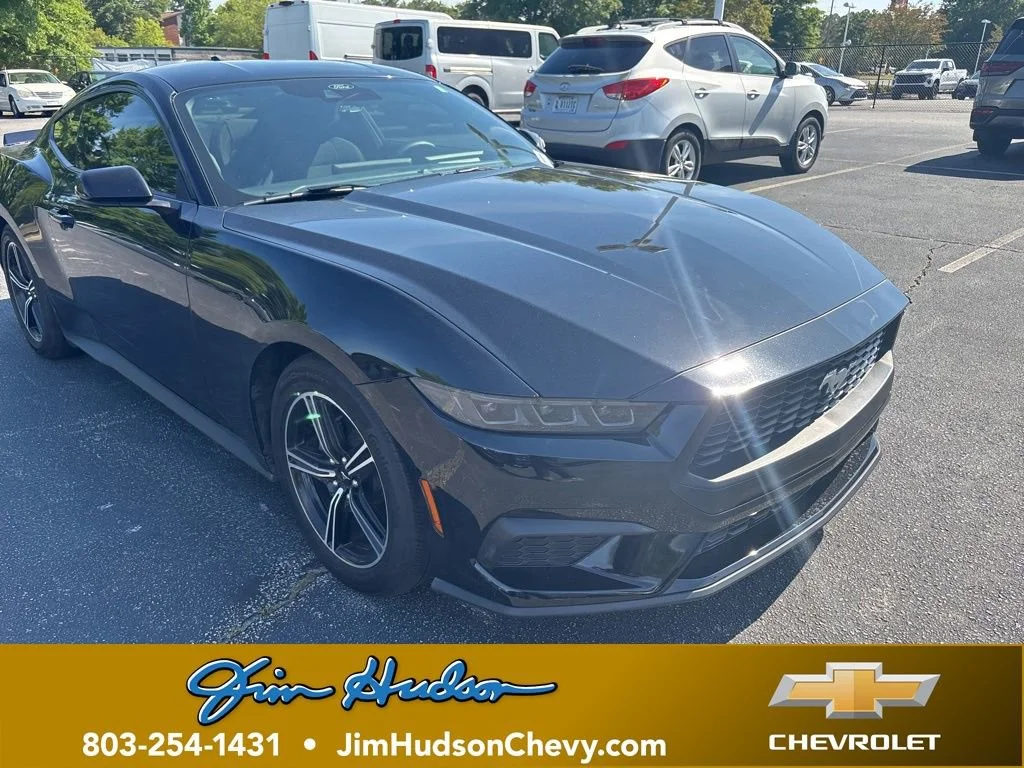 Shadow Black 2025 Ford Mustang EcoBoost Fastback RWD Coupe Rear-Wheel Drive