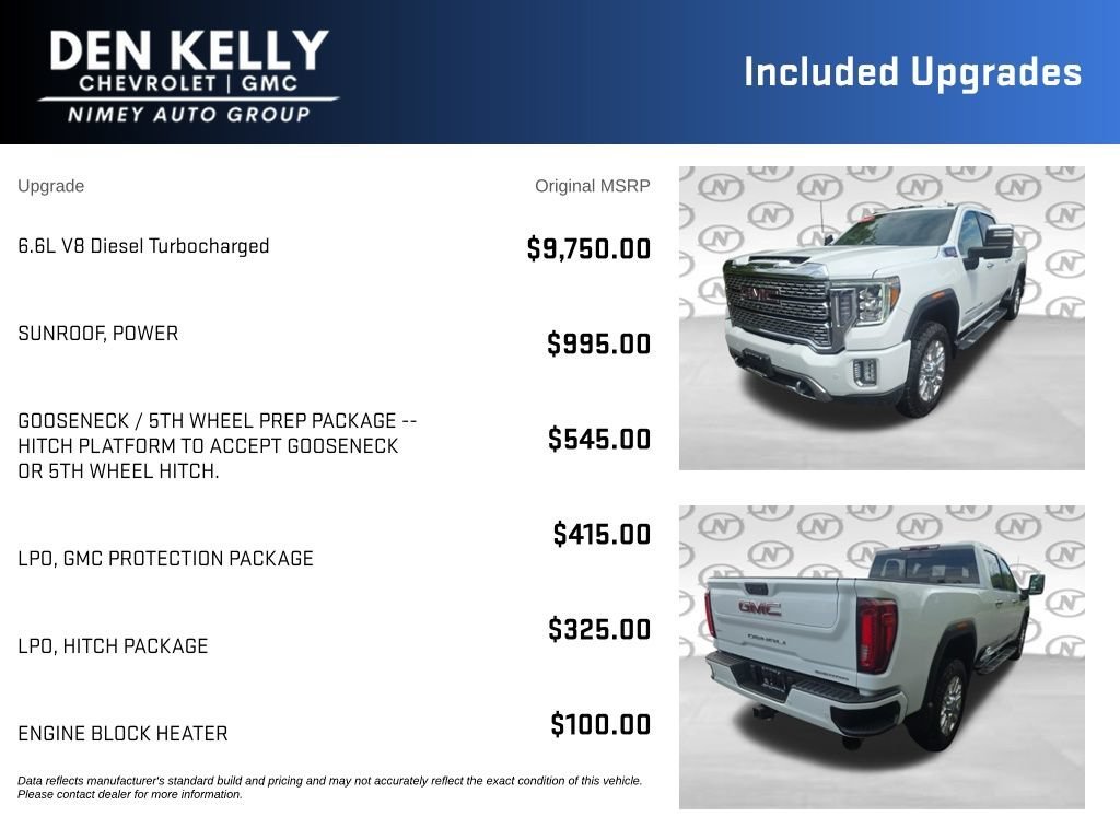 Used 2022 SUMMIT WHITE GMC Denali image 3