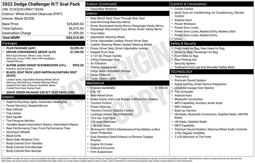 Used 2022 White Dodge R/T Scat Pack image 40