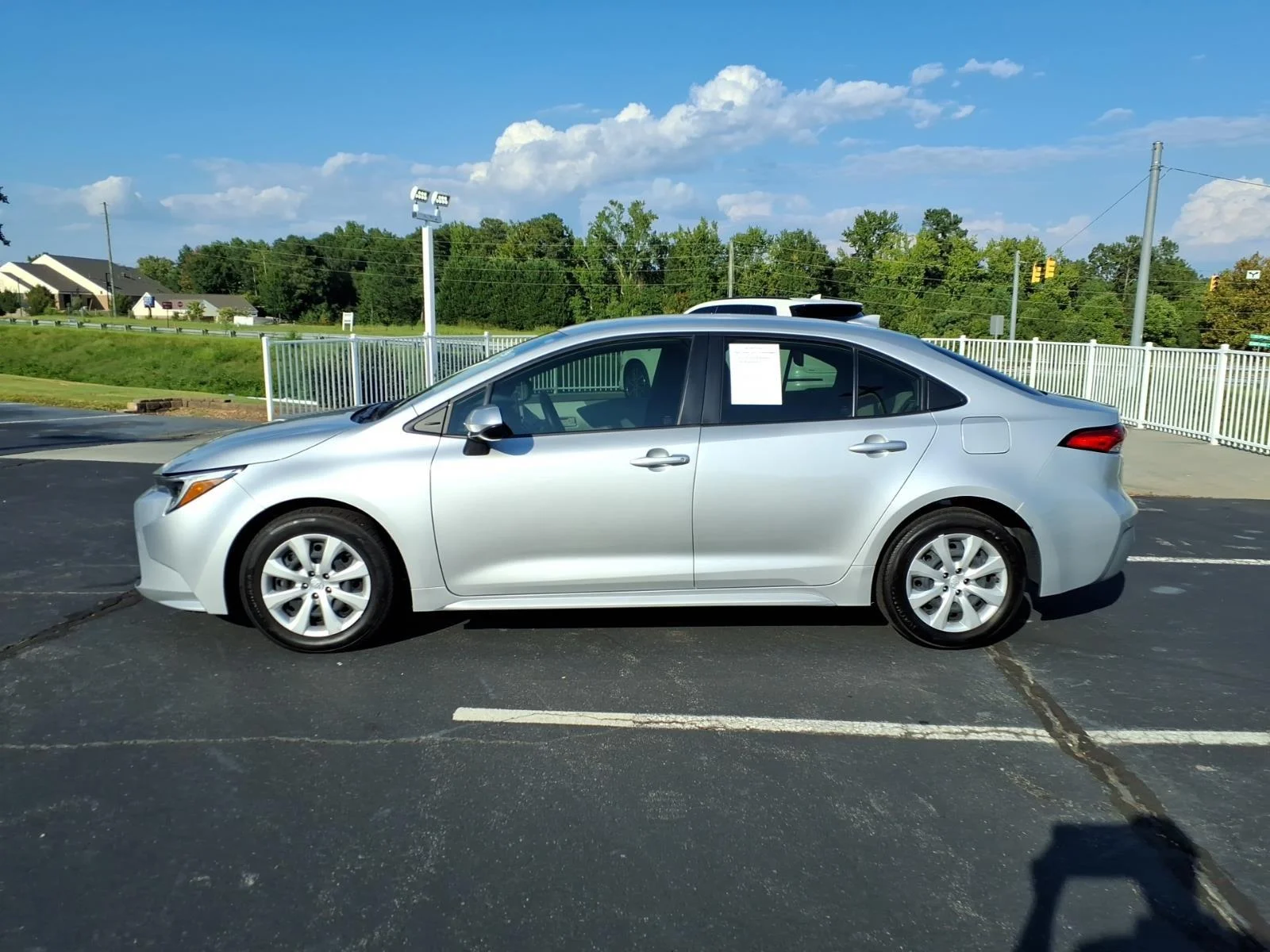 Used 2025 Classic Silver Metallic Toyota Hybrid LE image 3