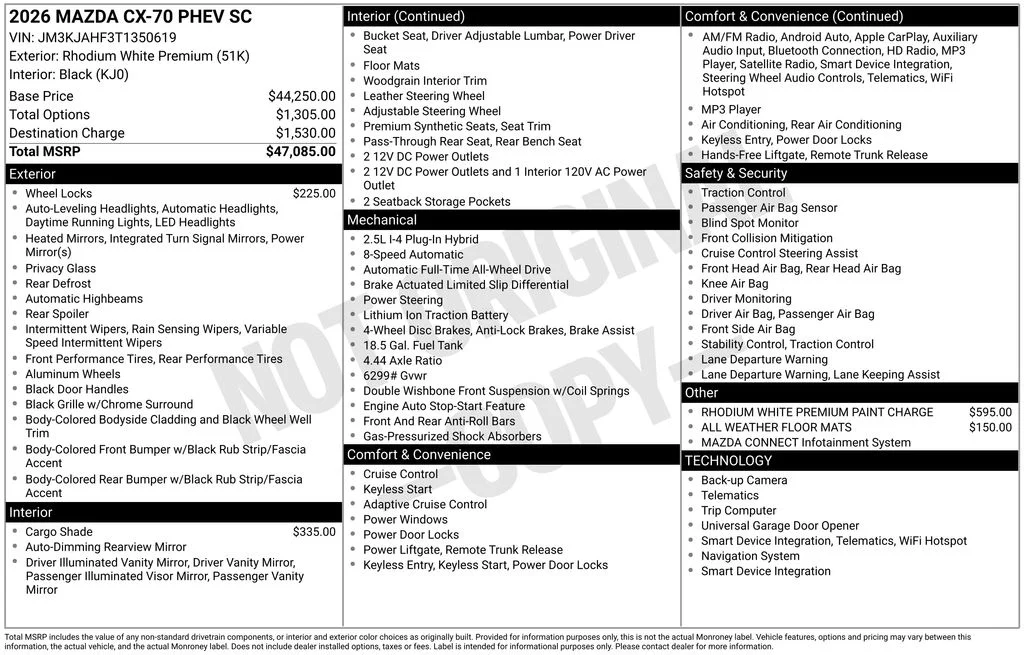 New 2026 Rhodium White Premium Mazda SC AWD image 7