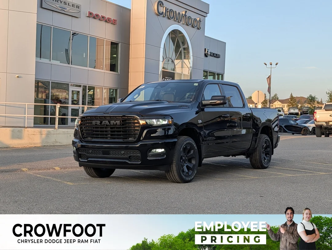 New 2026 Black RAM Sport - - 5.7L HEMI eTorque - Trailer Brake Ctrl - 3.92 Rear Axle - All-Weather Mats & More! image 1