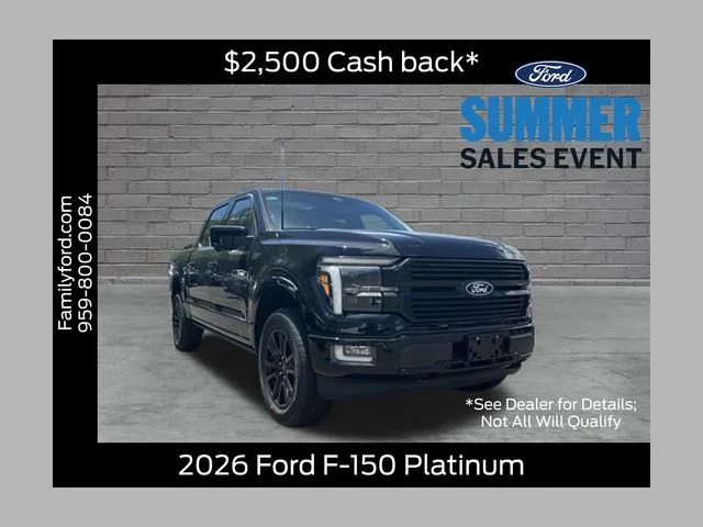 New 2026 Agate Black Metallic Ford Platinum® image 1