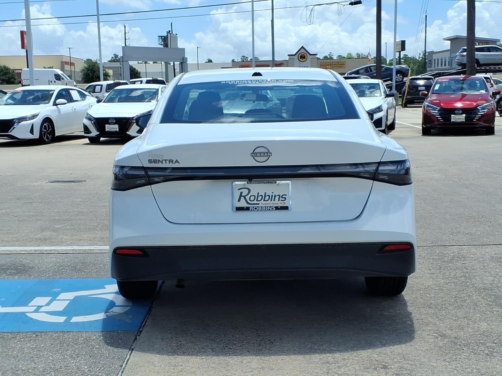 2026 Nissan Sentra SV White at Robbins Nissan