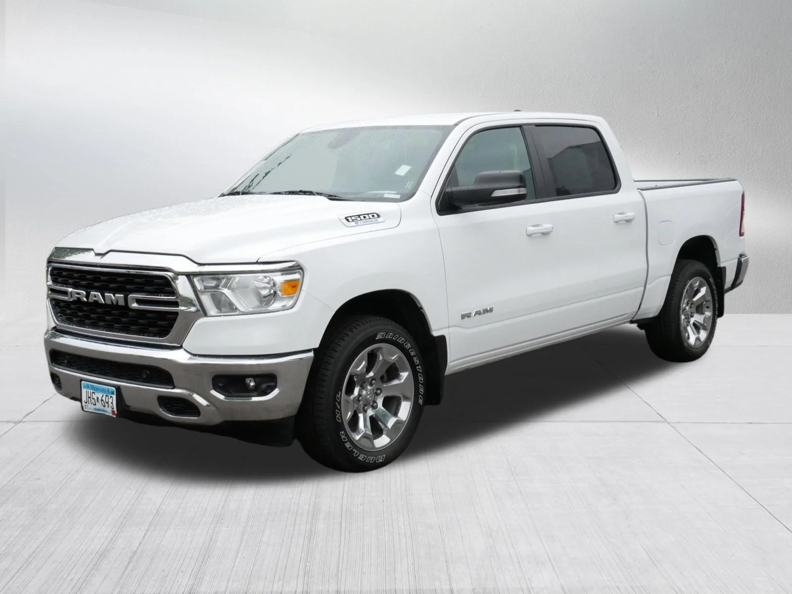 Used 2022 Bright White Clearcoat Ram Big Horn image 3