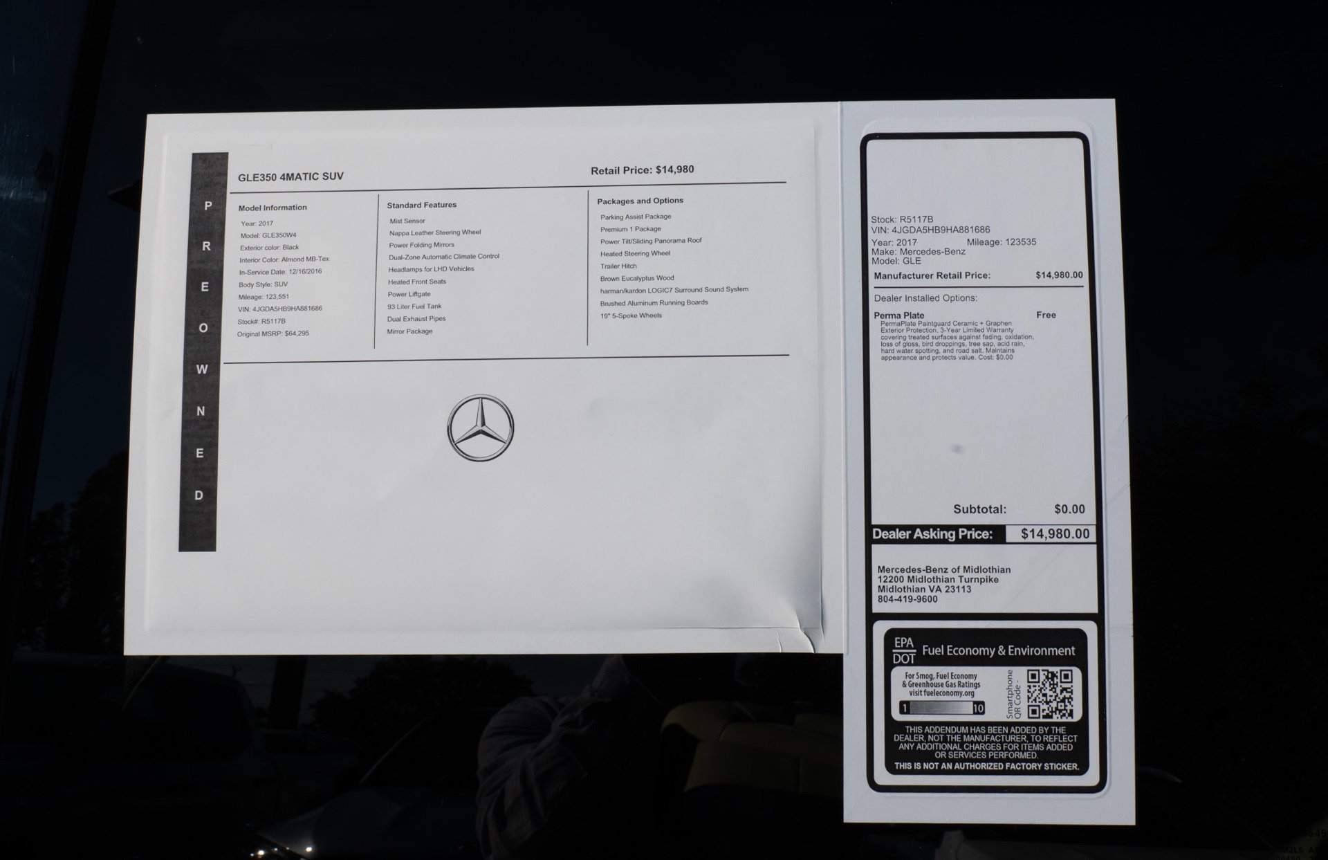 Used 2017 Black Mercedes-Benz GLE 350 image 29