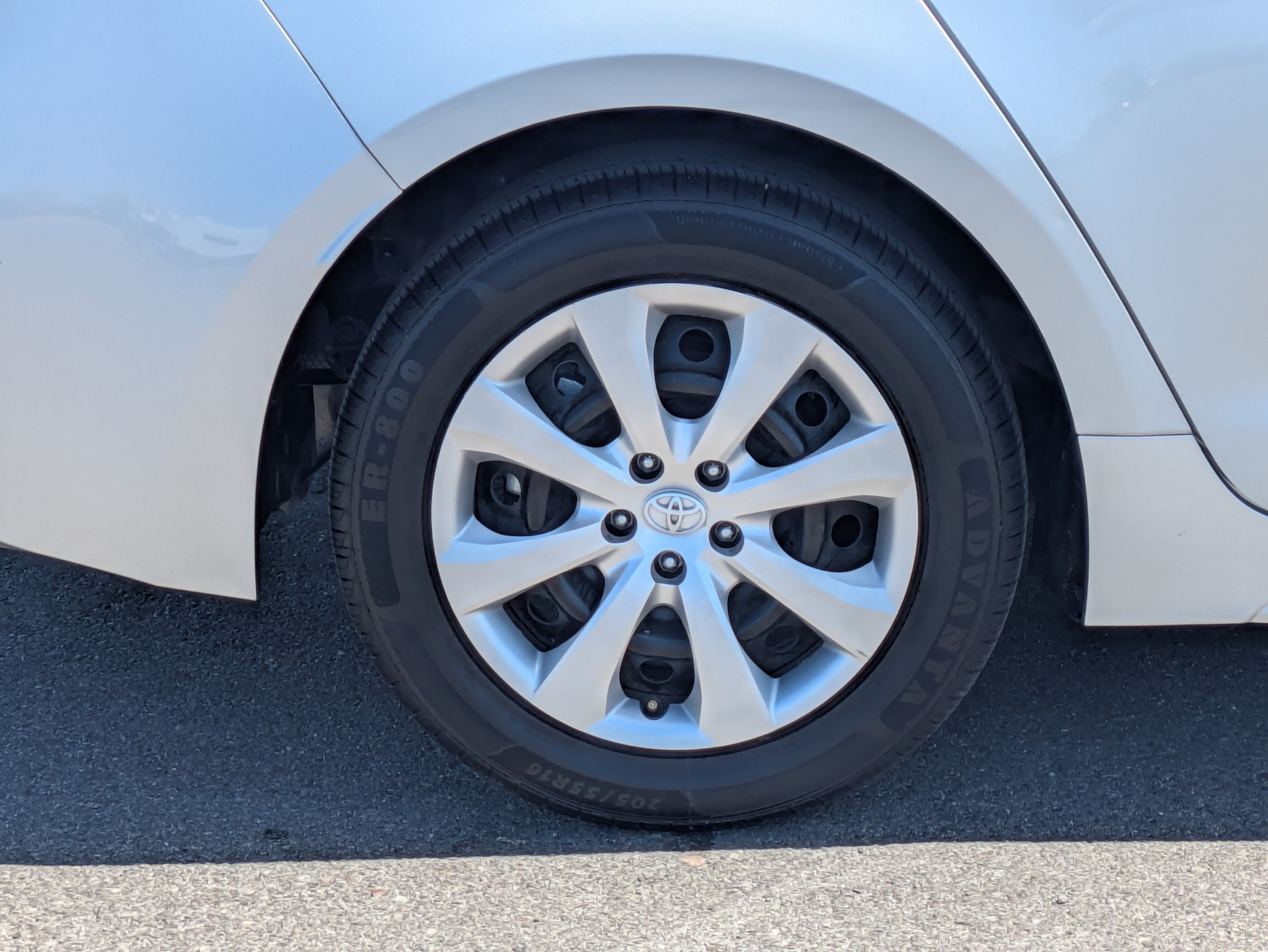 Used 2024 Classic Silver Metallic Toyota LE image 9