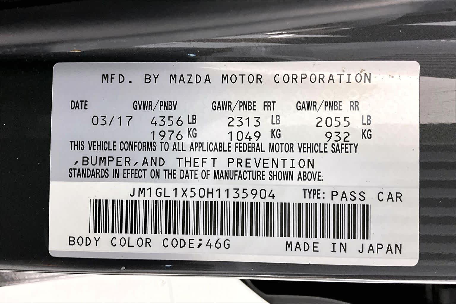Used 2017 Machine Gray Metallic Mazda Grand Touring image 29