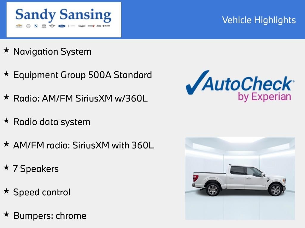 Used 2022 White Ford Lariat image 7