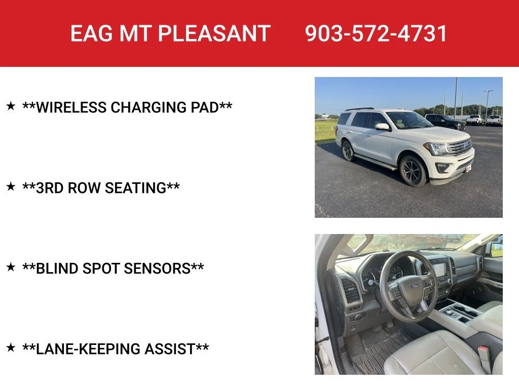 Used 2020 White Metallic Ford XLT image 8