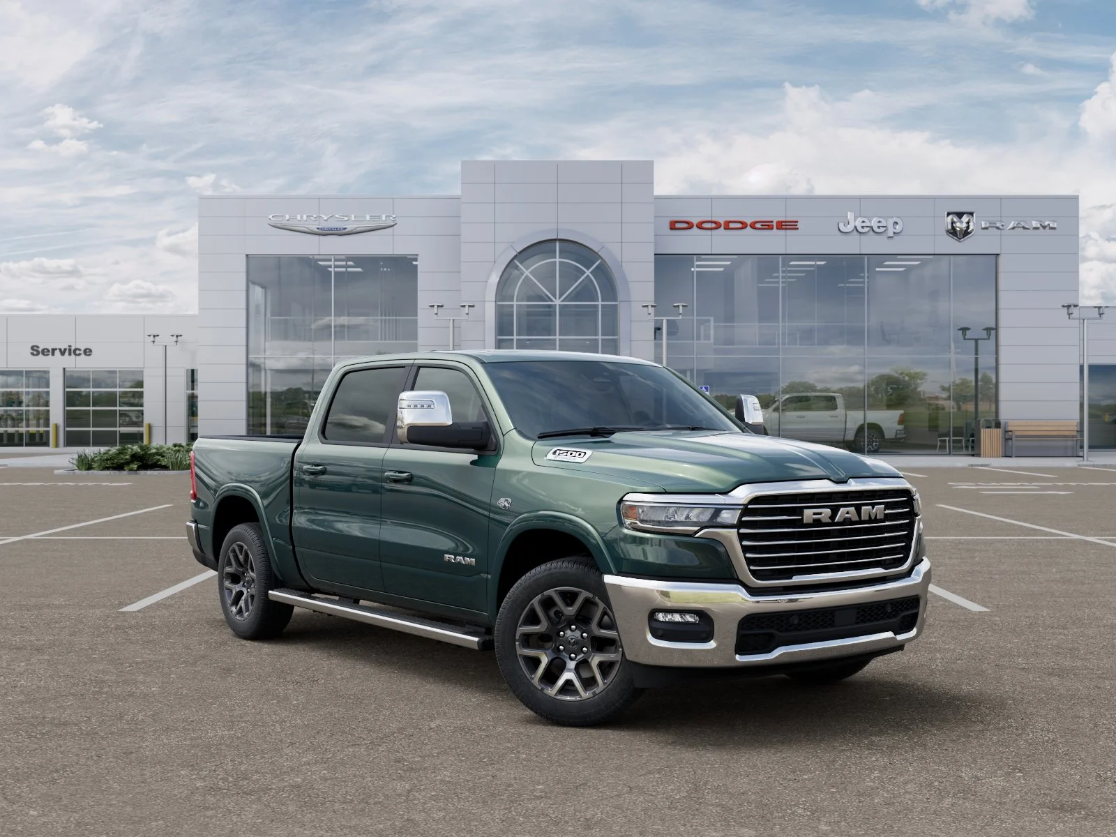 New 2026 Serrano-Green Metallic Exterior Paint RAM Laramie image 31