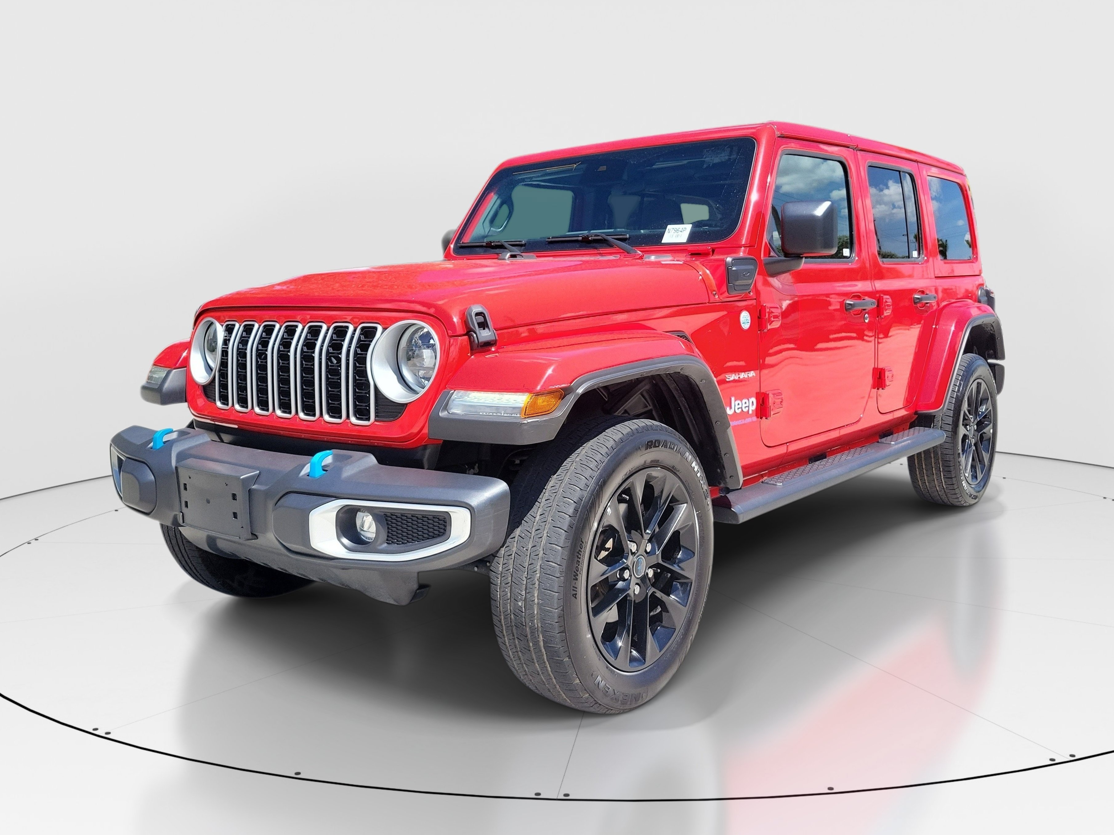 Used 2024 Firecracker Red Clearcoat Jeep Sahara image 5