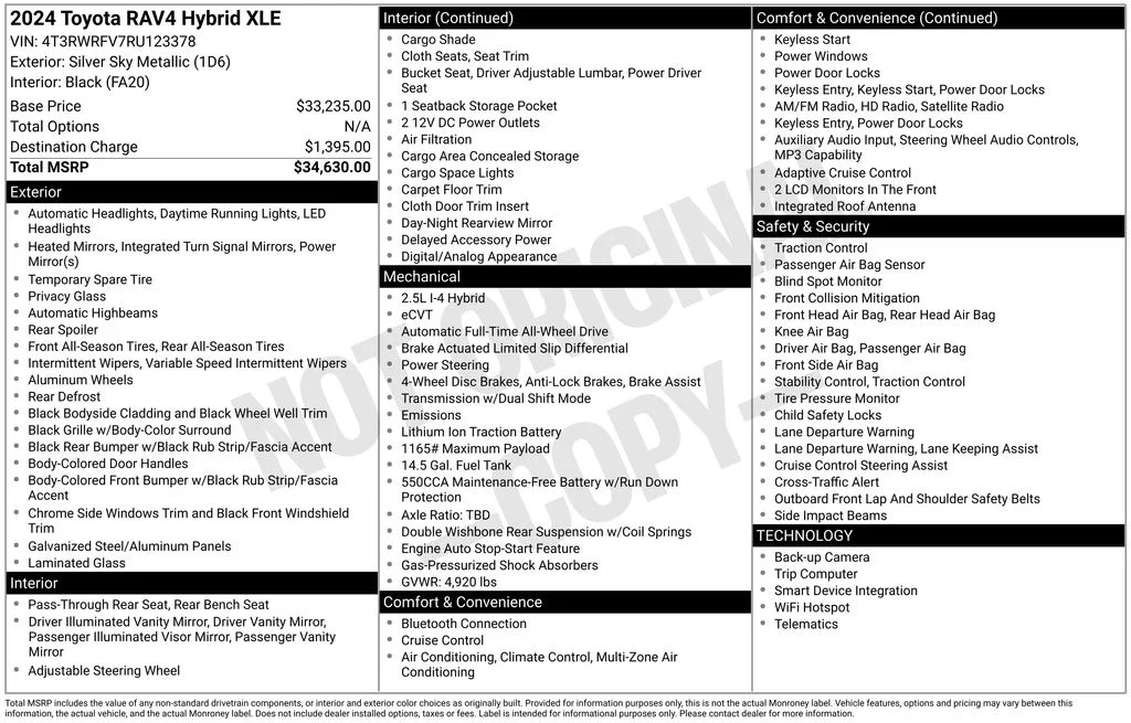 Used 2024 Silver Toyota XLE image 16