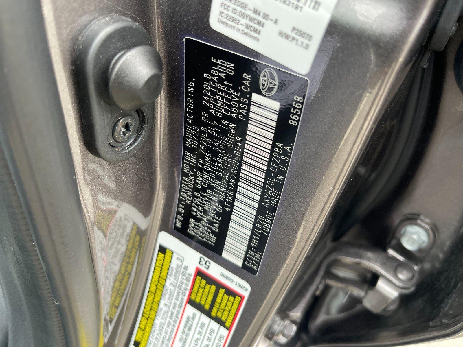 Used 2024 Predawn Gray Mica Toyota XSE image 12