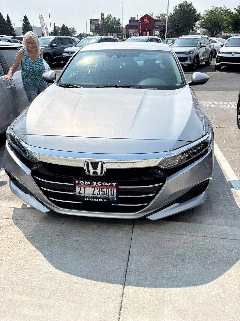Used 2021 Lunar Silver Metallic Honda Base image 1