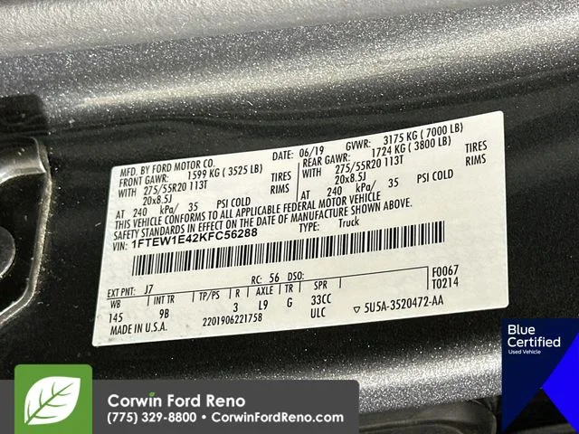 Certified Used 2019 Magnetic Ford Platinum image 39