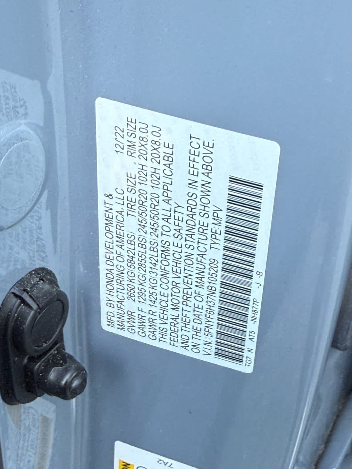 Used 2022 Sonic Gray Pearl Honda Sport image 30
