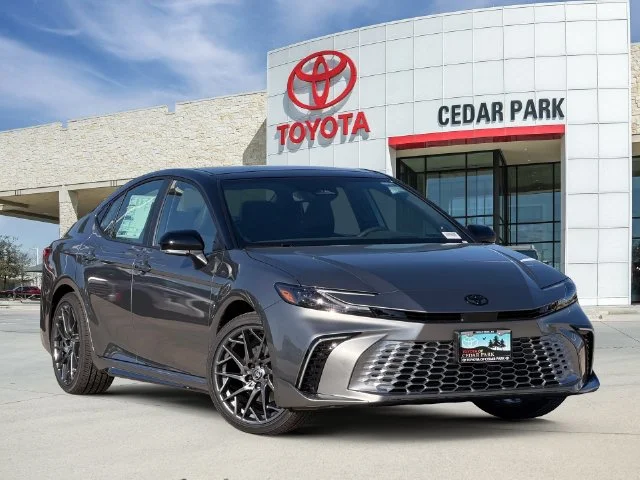 New 2026 Heavy Metal with Midnight Black Metallic roof Toyota XSE image 1