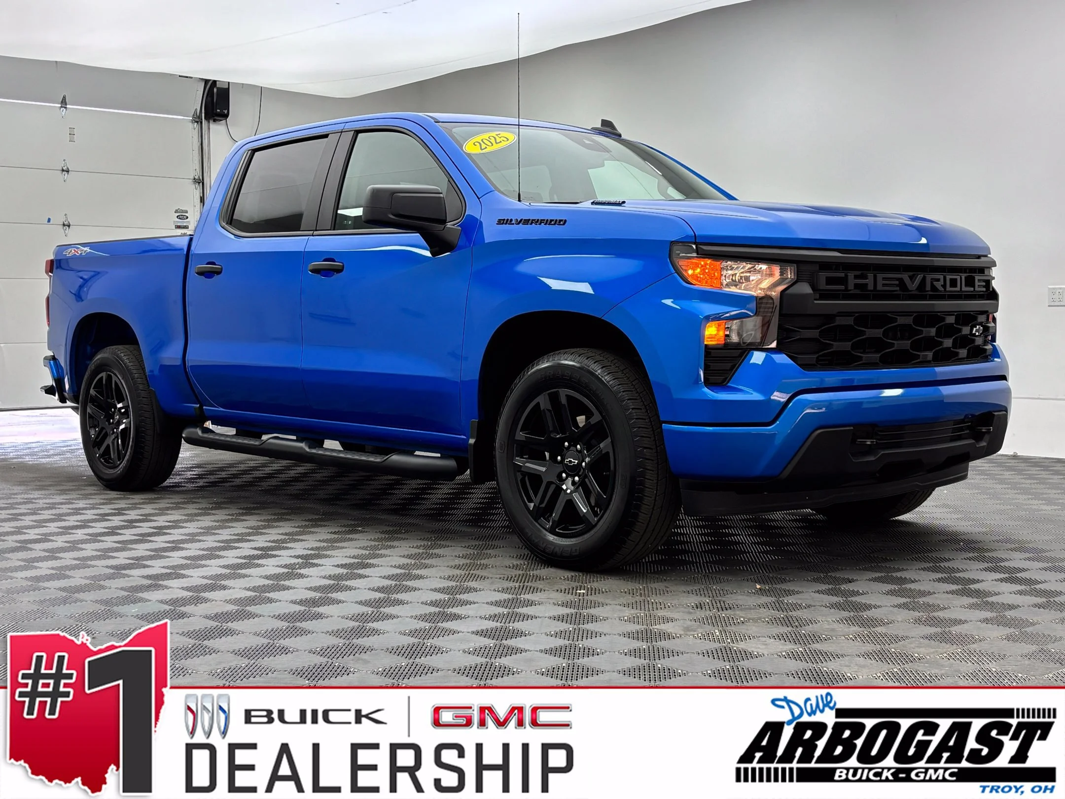 Used 2025 Riptide Blue Metallic Chevrolet Custom image 1