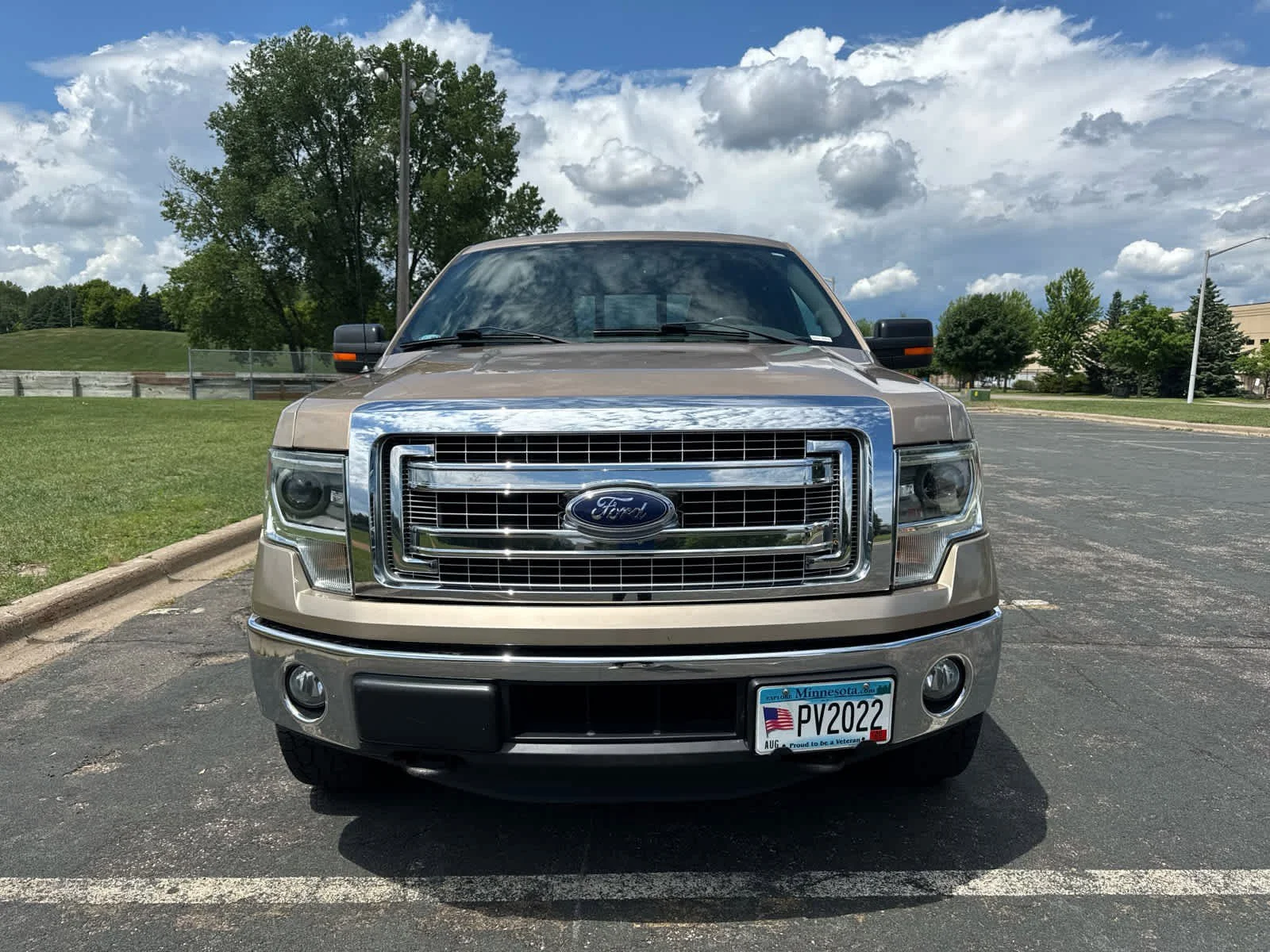 Used 2014 Pale Adobe Metallic Ford XLT image 2