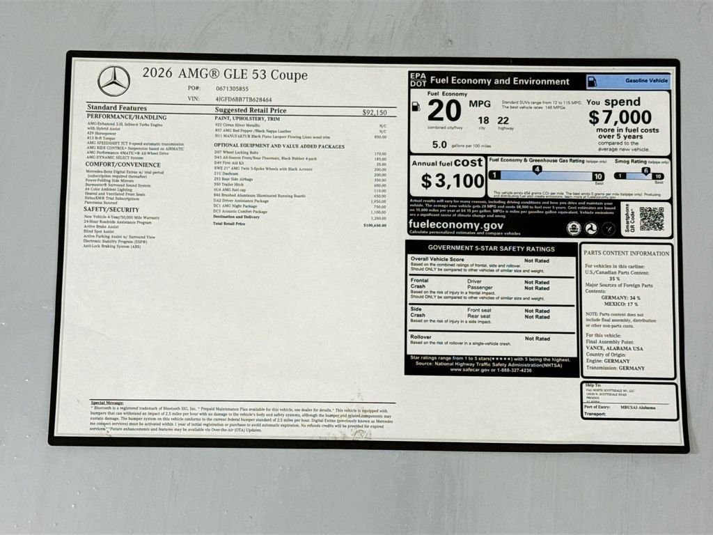 2026 Mercedes-Benz GLE Coupe GLE 53 AMG - Photo 9