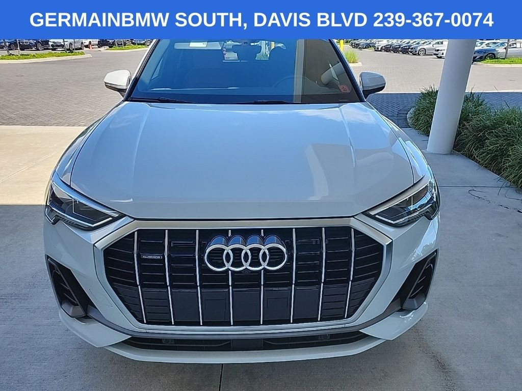 Used 2022 Glacier White Metallic Audi Premium Plus image 3