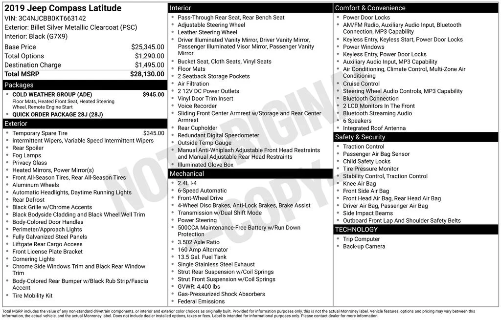 Used 2019 Silver Jeep Latitude image 6