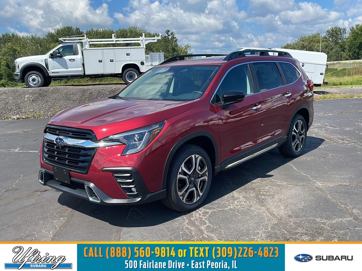 New 2026 Crimson Red Pearl Subaru Touring image 1