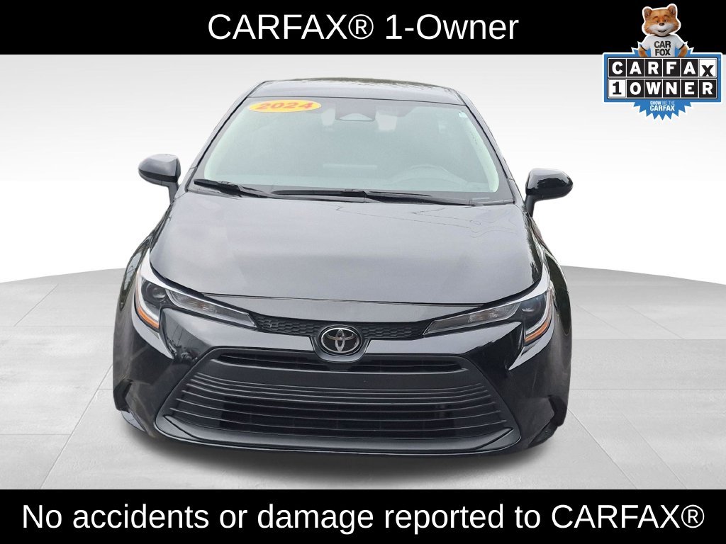 Used 2024 Midnight Black Metallic Toyota LE image 3