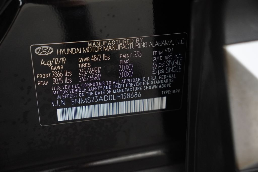 Certified Used 2020 Black Hyundai SE image 40