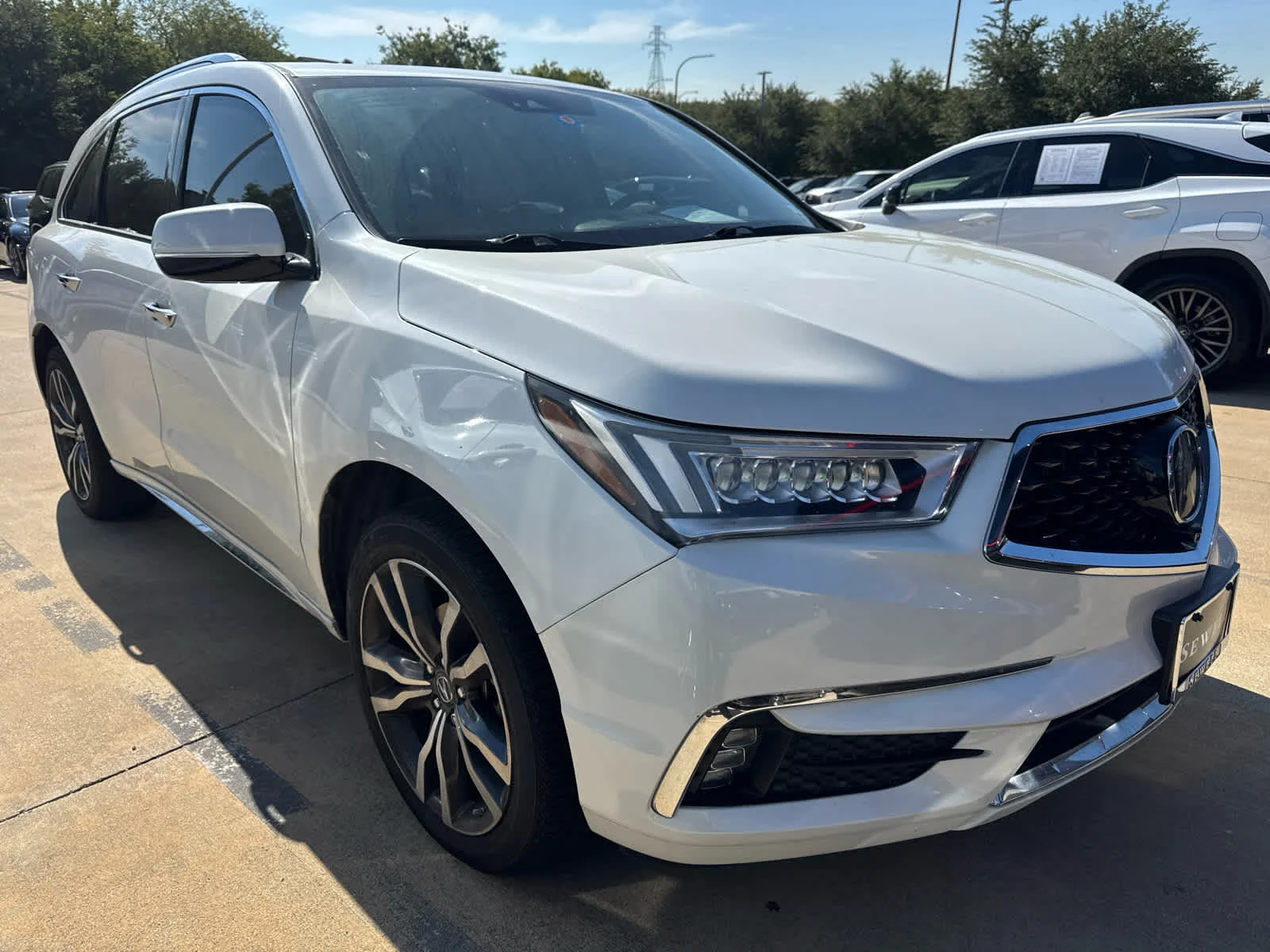 Used 2020 Platinum White Pearl Acura w/Advance Pkg image 2