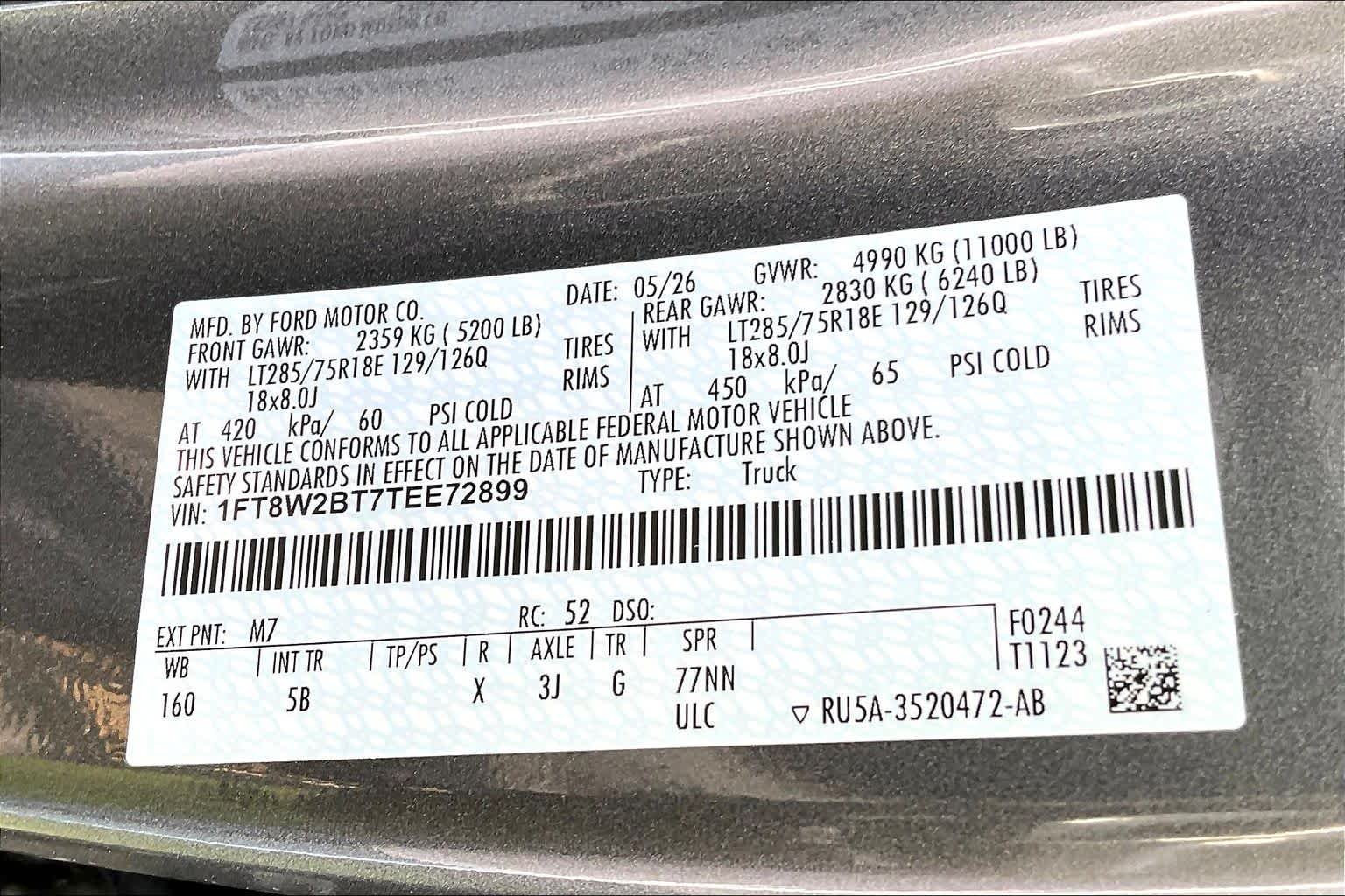 New 2026 Carbonized Gray Metallic Ford F-250® Lariat® image 18