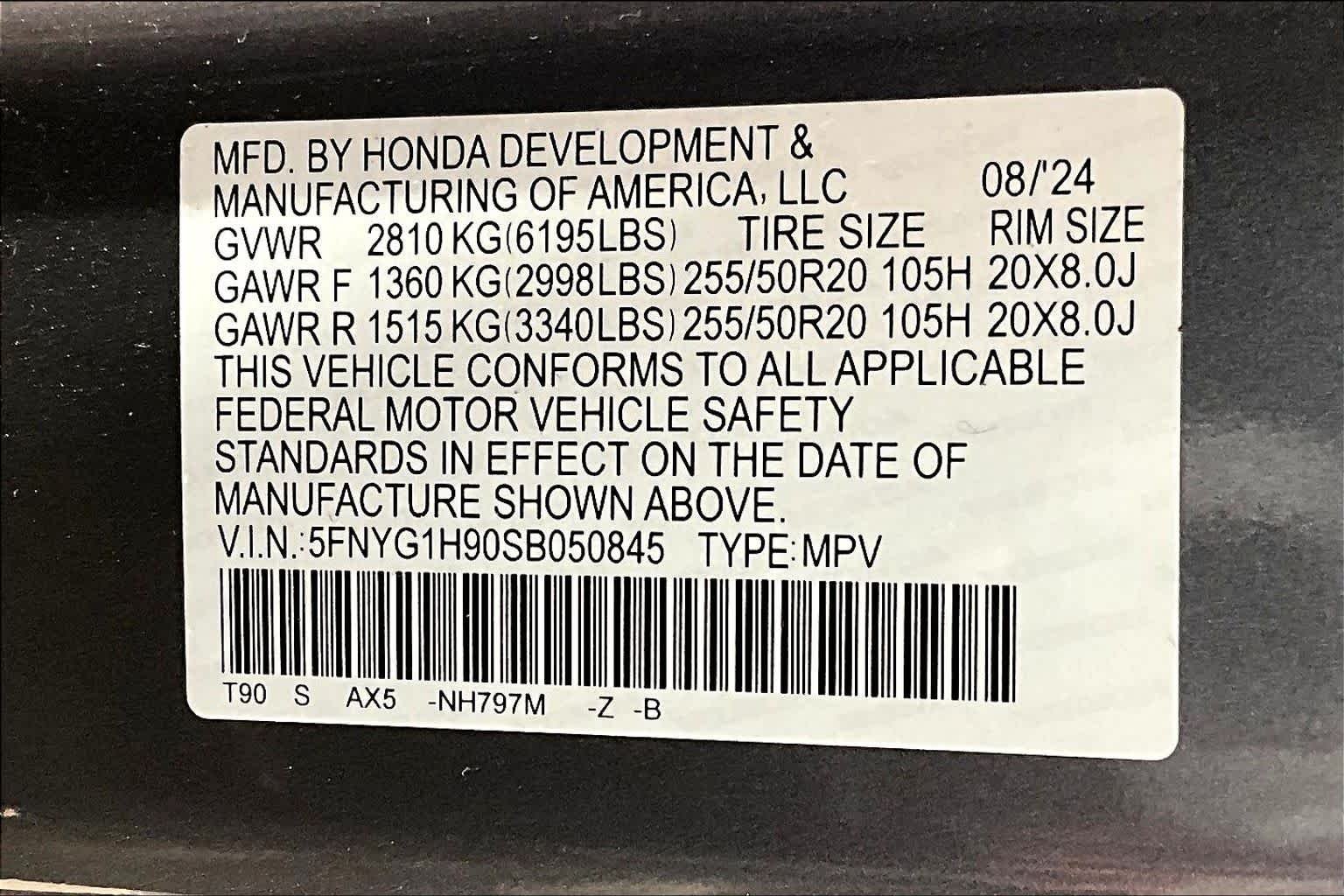 Used 2025 Modern Steel Metallic Honda Black Edition image 32