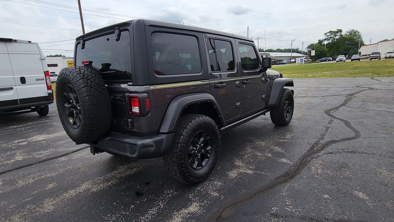 Used 2022 Granite Crystal Metallic Clearcoat Jeep Unlimited Willys image 8
