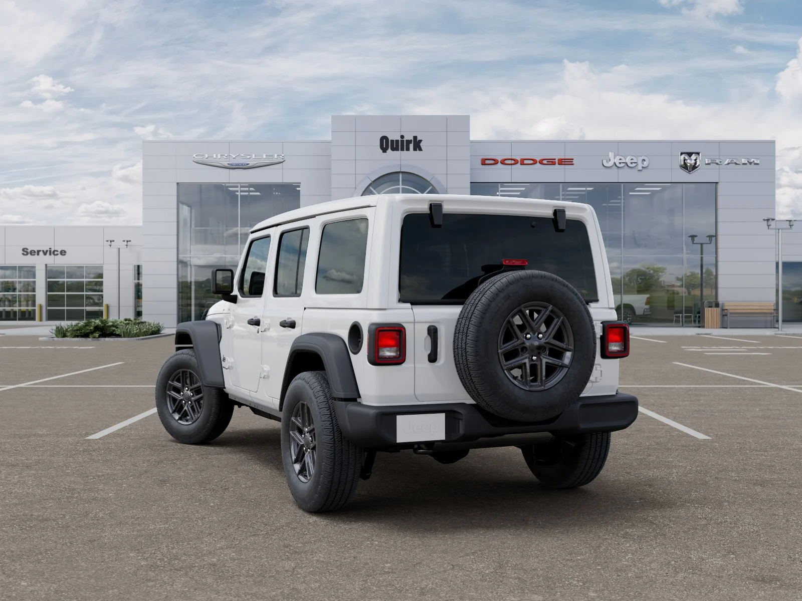 New 2026 Bright White Clear-Coat Exterior Paint Jeep Sport S image 18