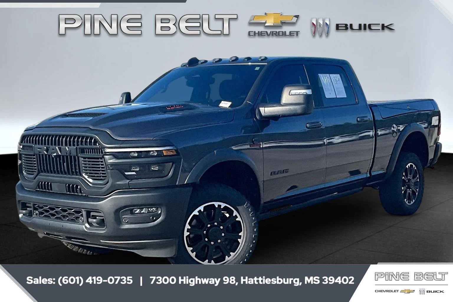Used 2025 Granite Crystal Metallic Clearcoat Ram Rebel image 11