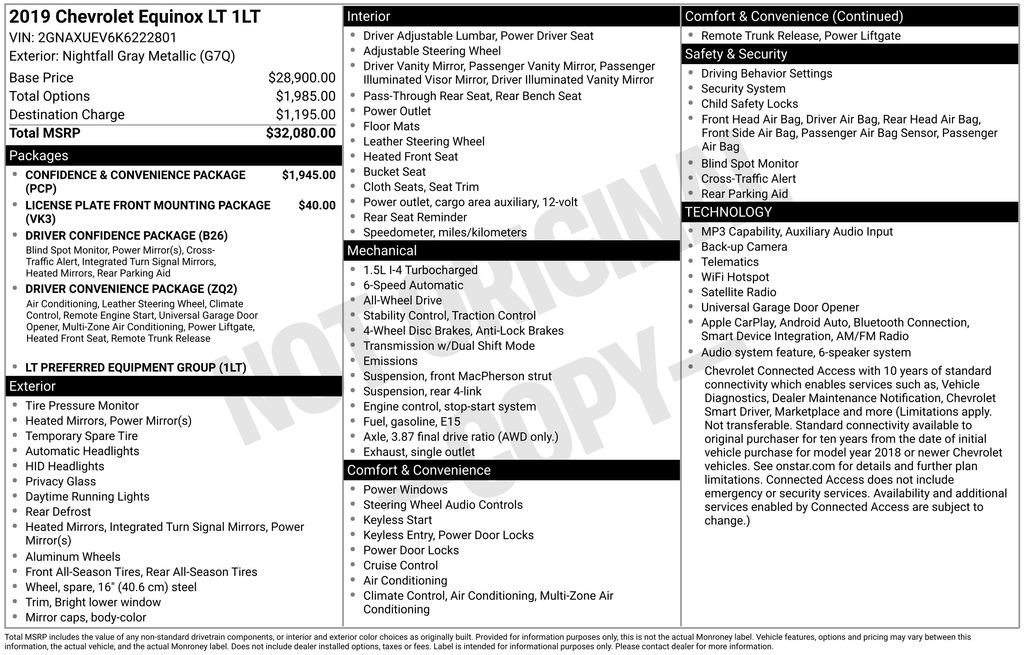 Used 2019 Gray Chevrolet LT image 36