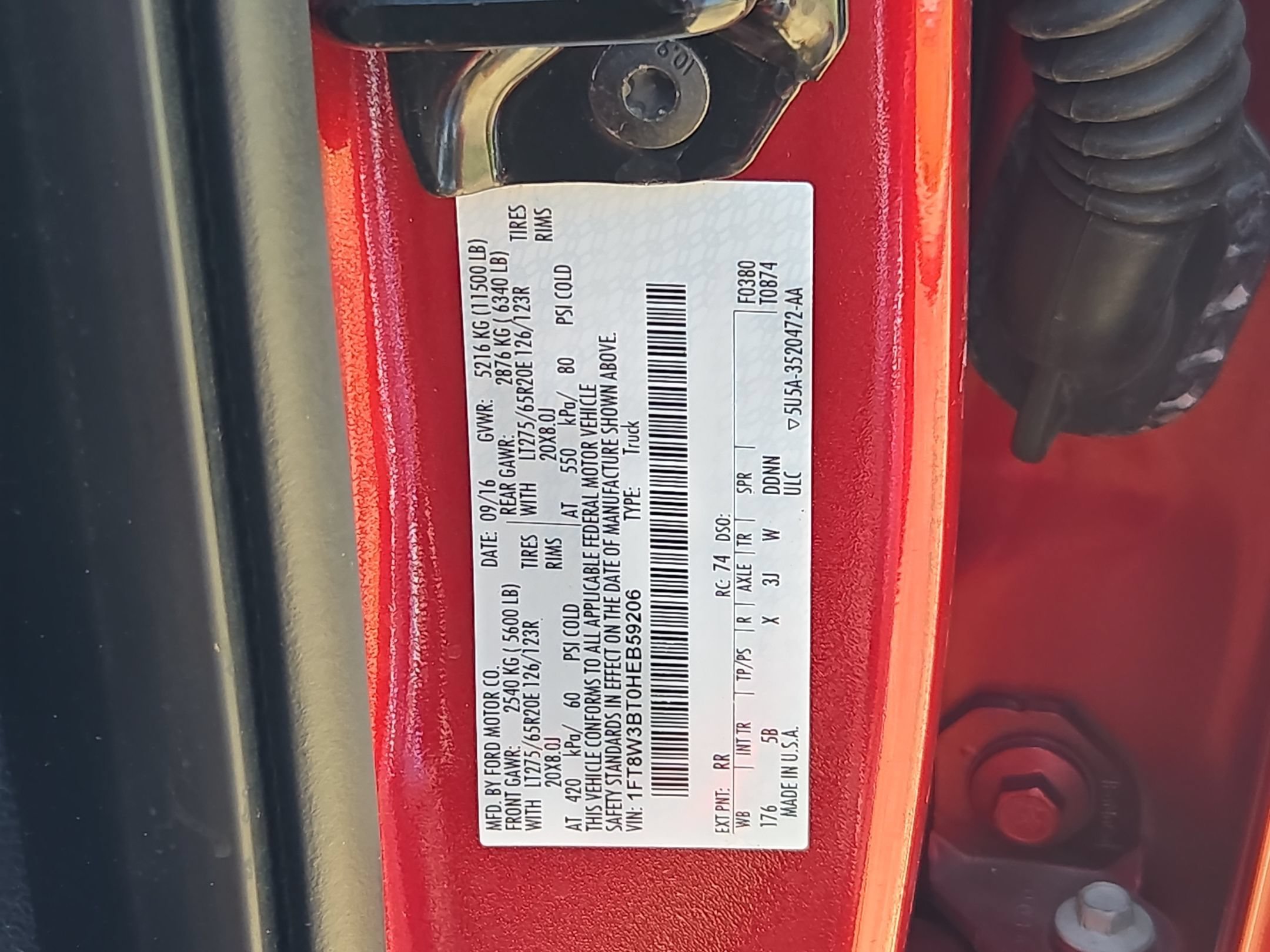 Used 2017 Ruby Red Metallic Ford Lariat image 31