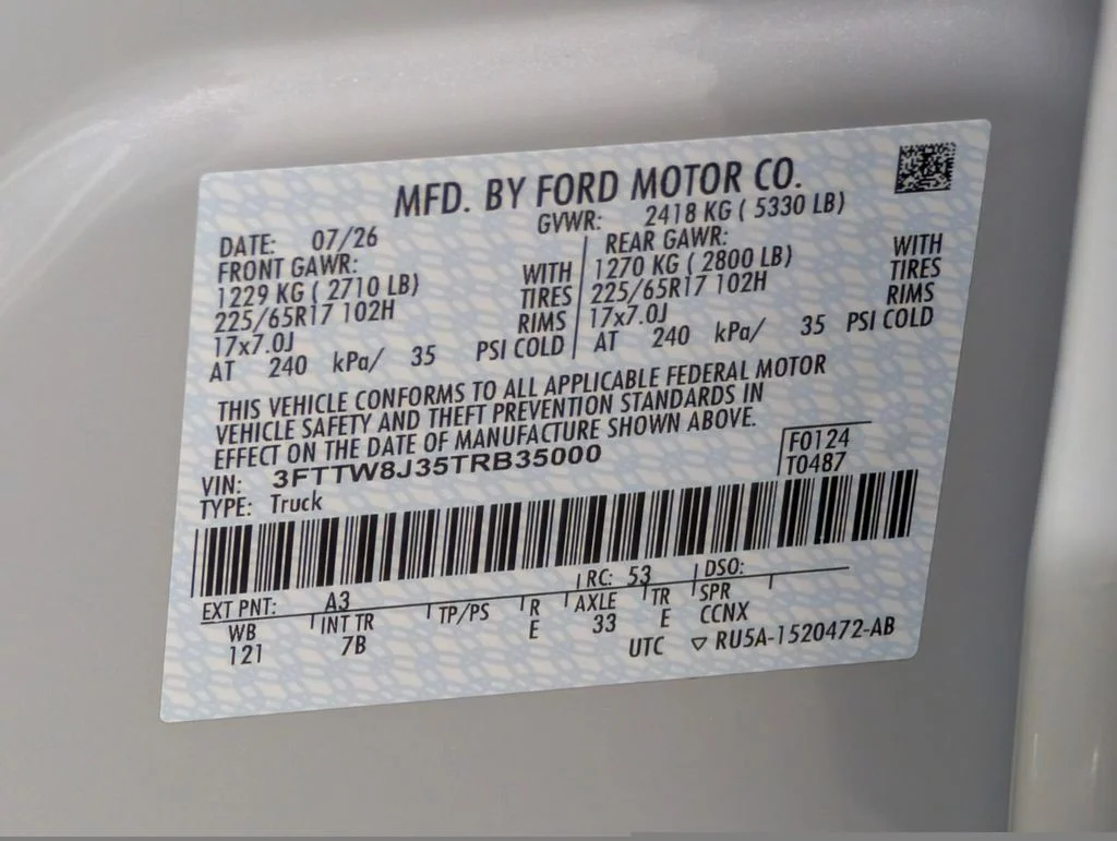 New 2026 Space White Metallic Ford XLT image 23