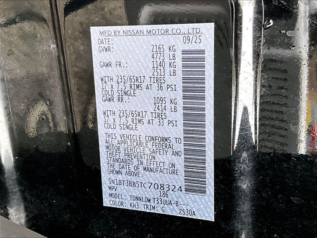 Certified Used 2026 Black Nissan SV image 35