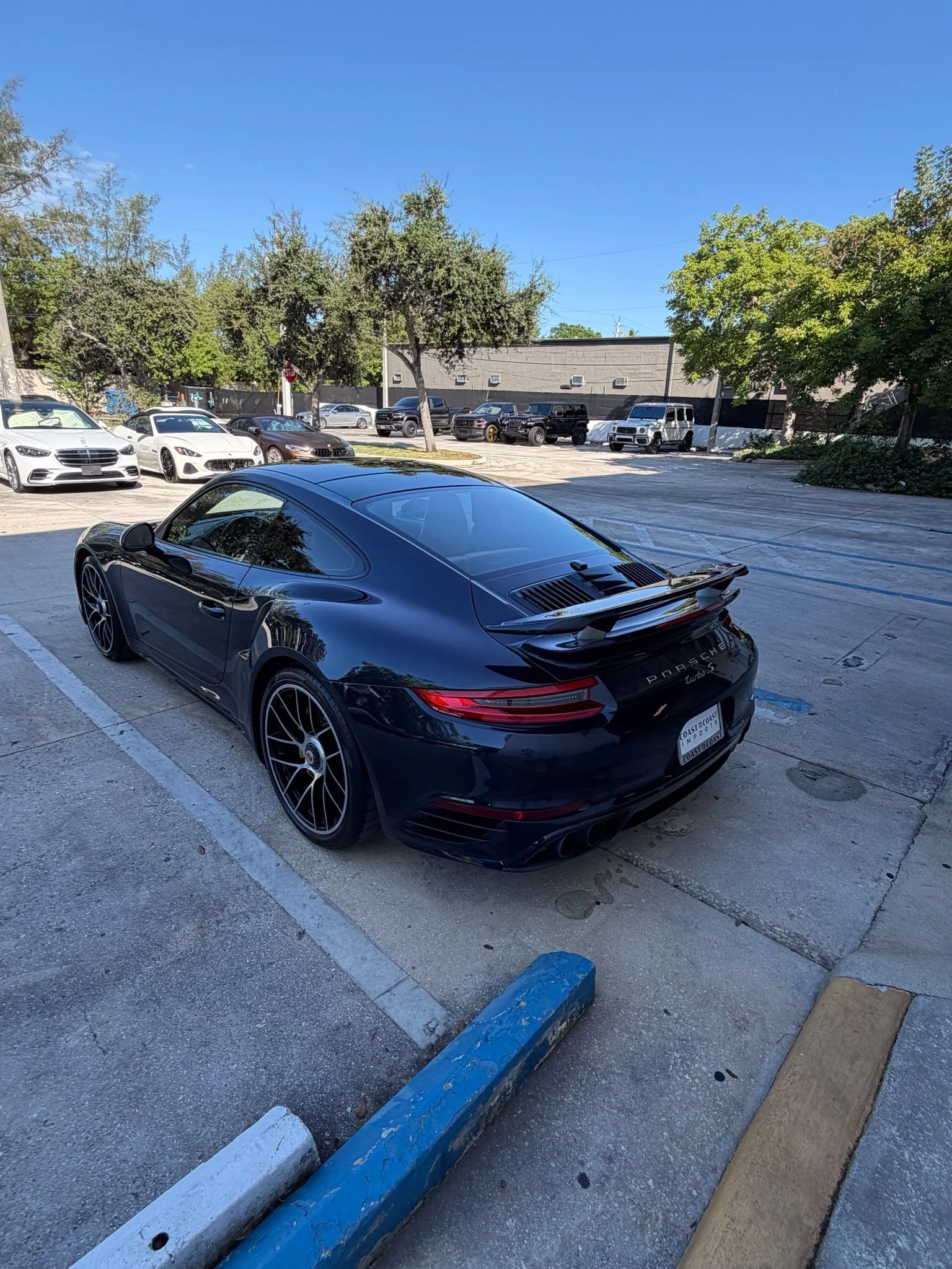 Used 2018 Blue Porsche Turbo S image 6