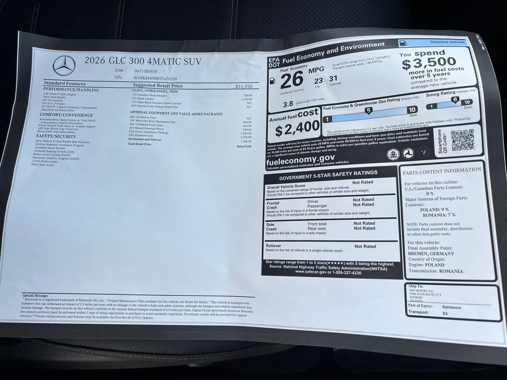 New 2026 Obsidian Black Metallic Mercedes-Benz GLC 300 image 35