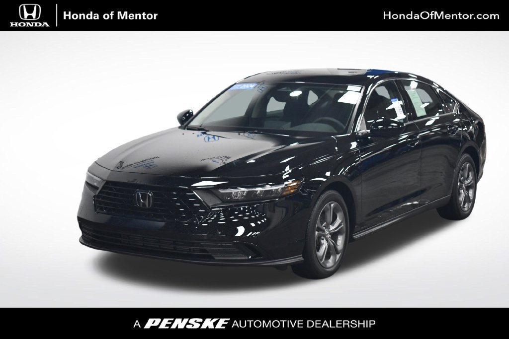 Certified Used 2024 Crystal Black Pearl Honda EX image 1