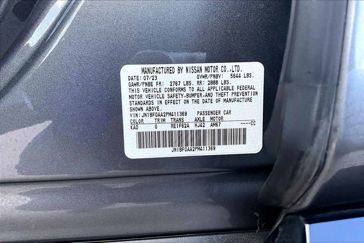 Used 2023 Gun Metallic Nissan VENTURE+ image 33