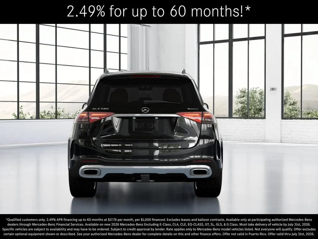 New 2026 Obsidian Black Metallic Mercedes-Benz GLE 580 image 67