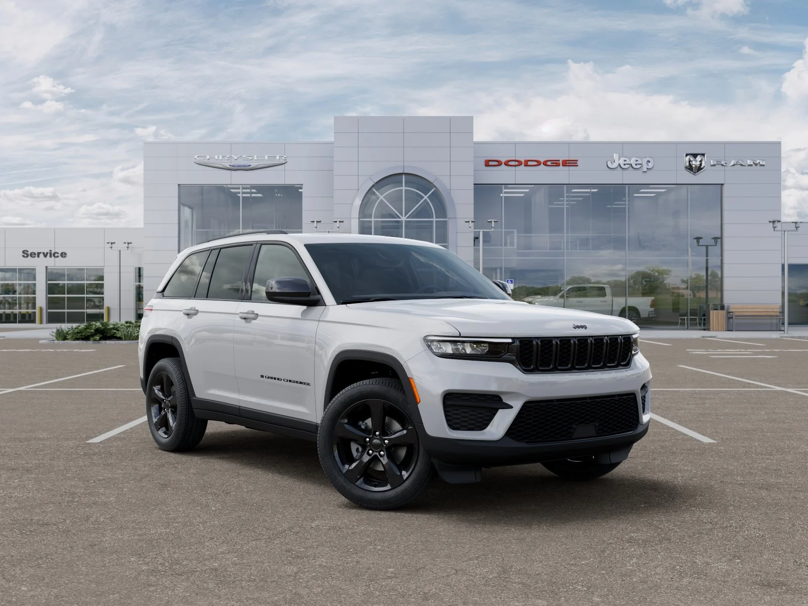 New 2025 Bright White Clear-Coat Exterior Paint Jeep Laredo image 31