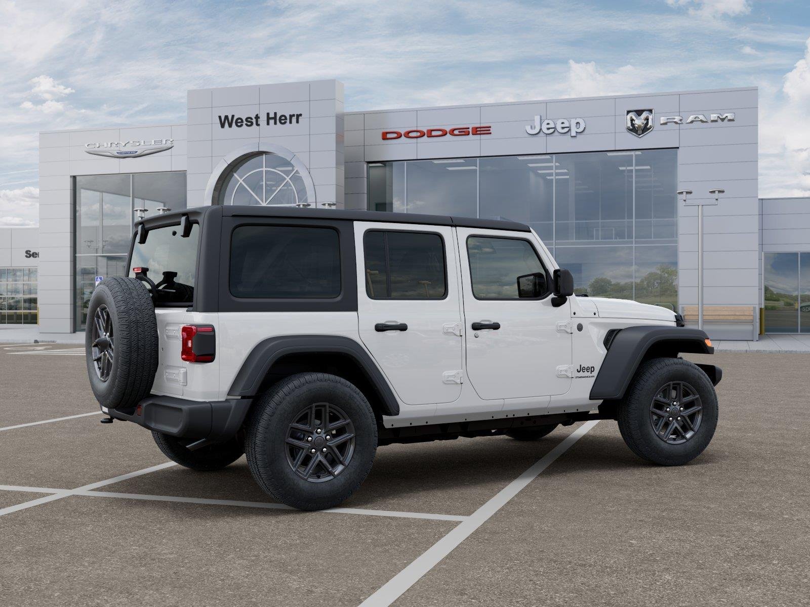 New 2027 Bright White Clear-Coat Paint Jeep Sport S image 4