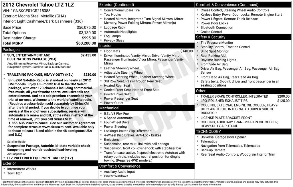 Used 2012 Gray Chevrolet LTZ image 10